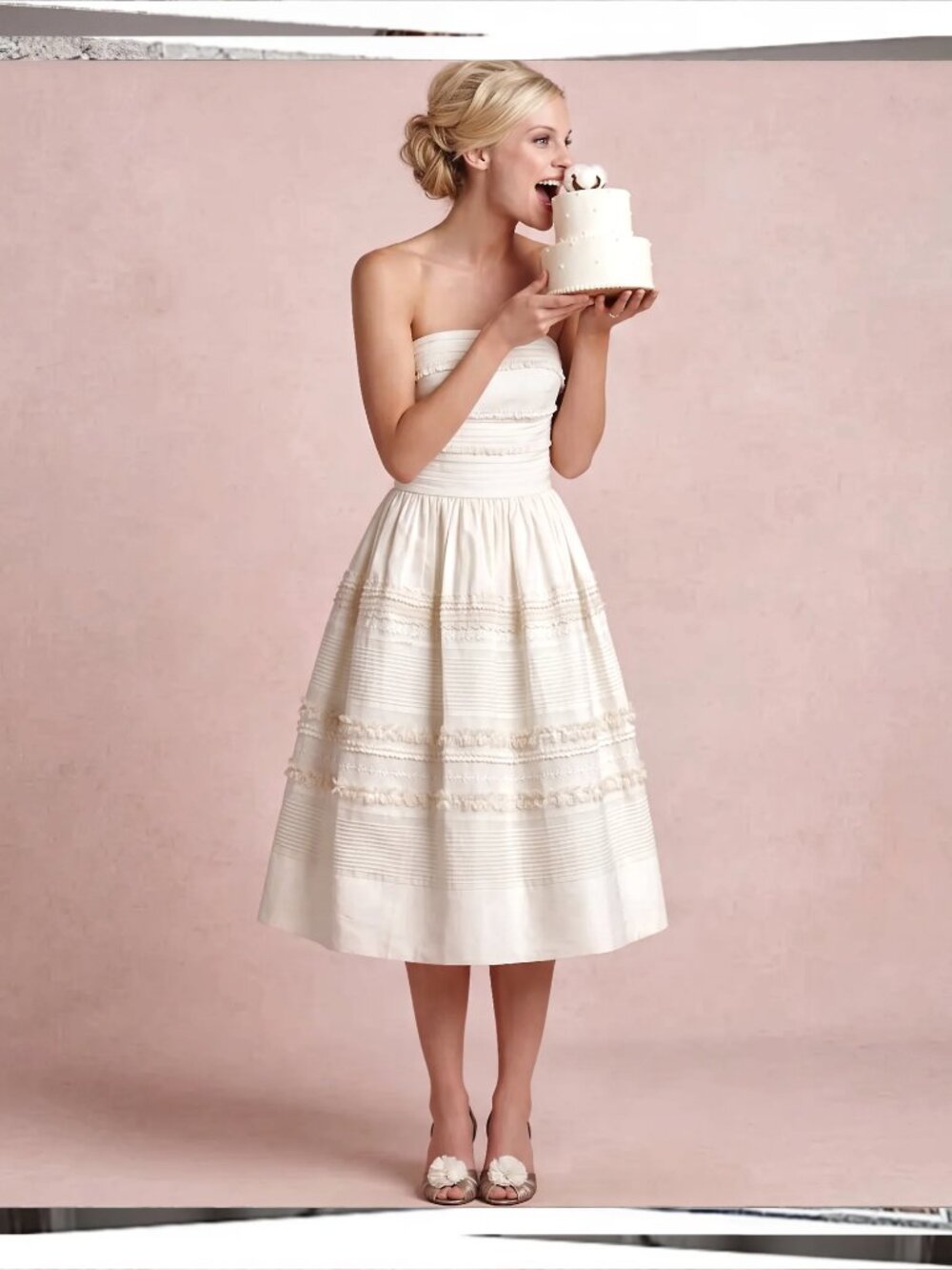 Retro "Fondant Buttercream" Tea Dress w/ Loads of Tulle (4) by Hitherto - Picture 3 of 8